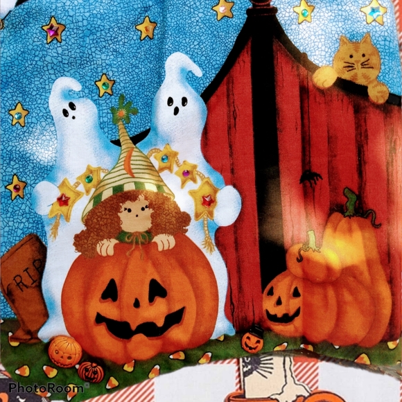 Vtg 90s Halloween vest reversible - Picture 9 of 16